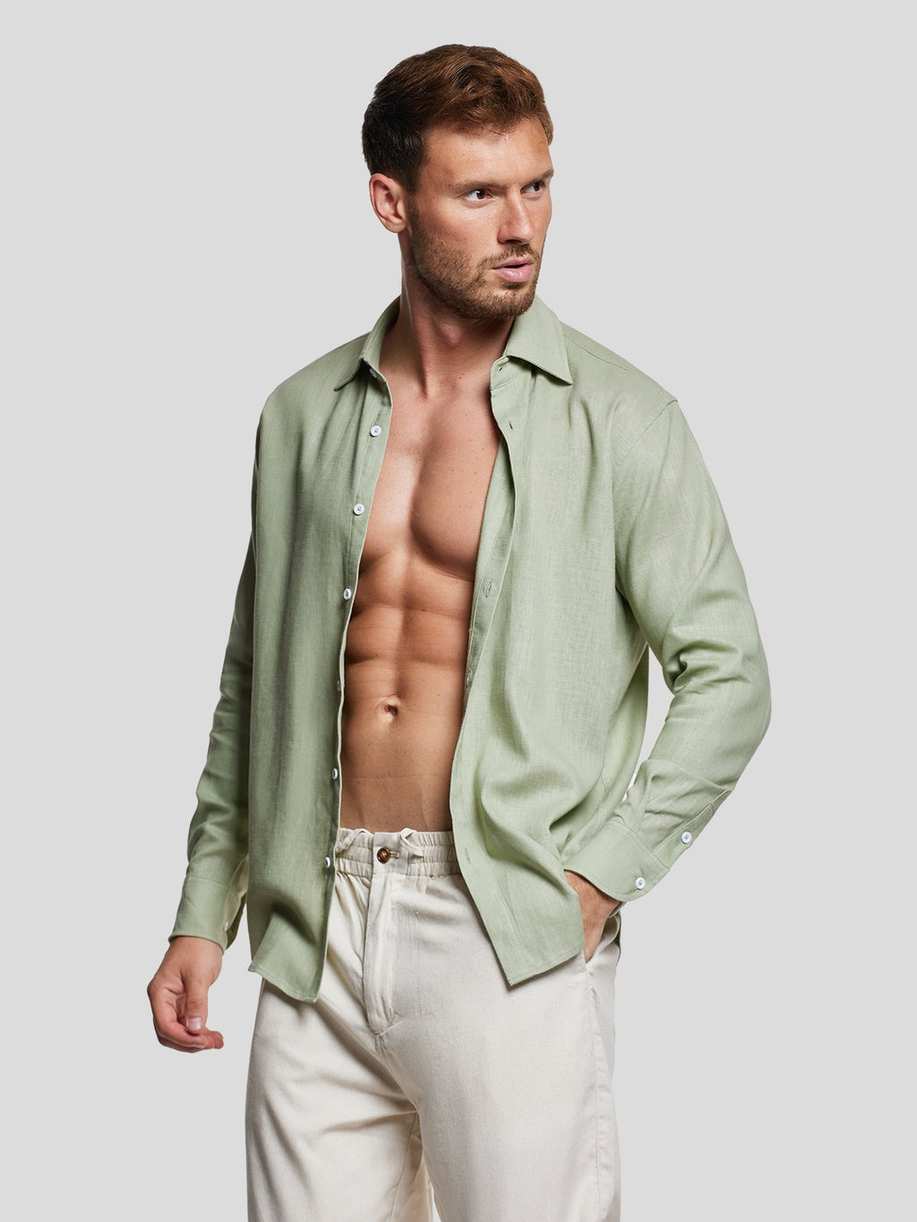 DreamWear Italian Linen Long Sleeve Shirt