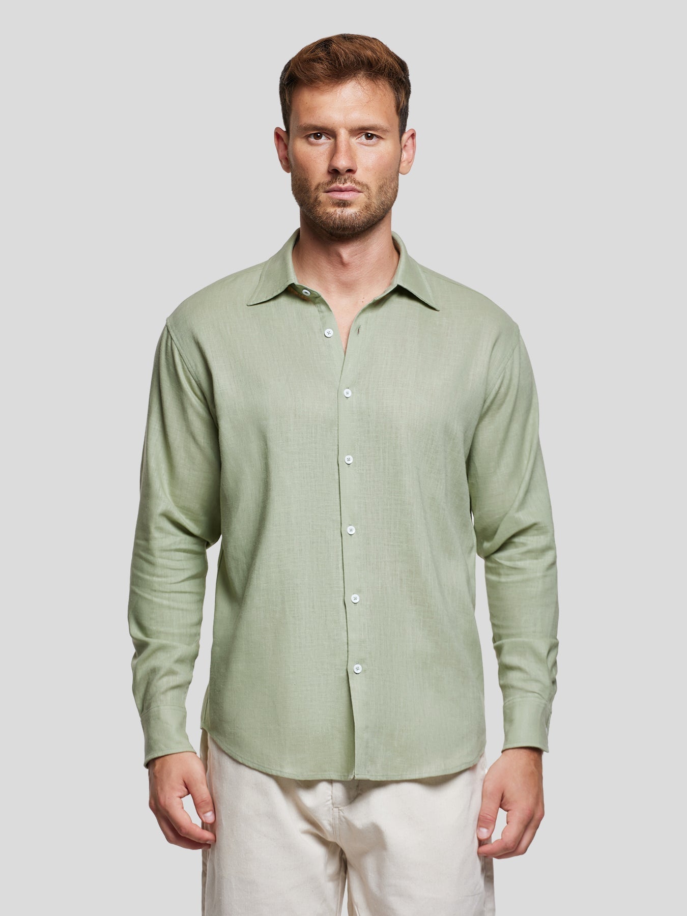 DreamWear Italian Linen Long Sleeve Shirt