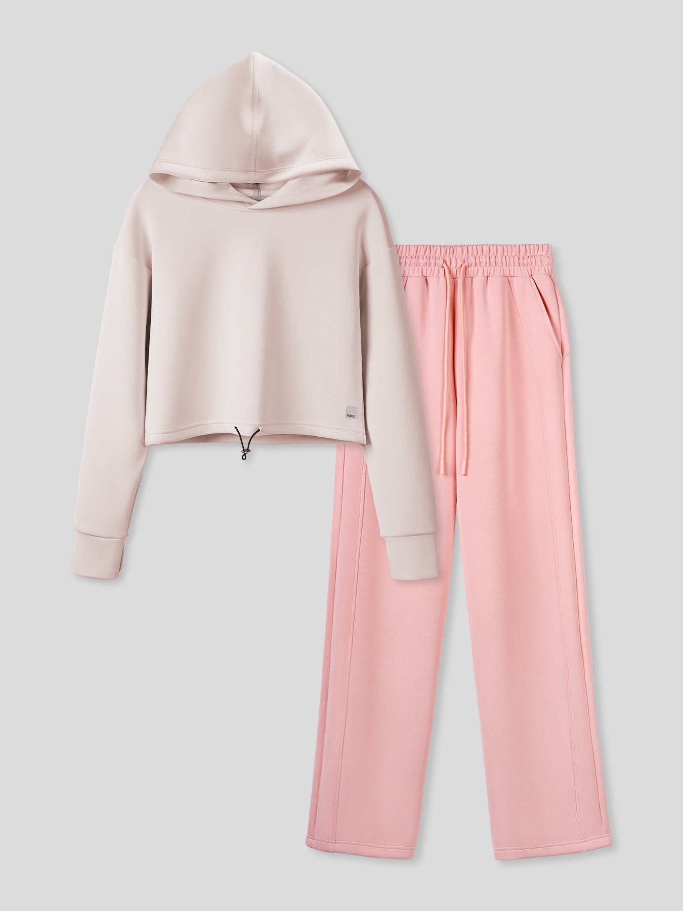 Women Modal Blend Hoodie And Wide Leg Pant Set
